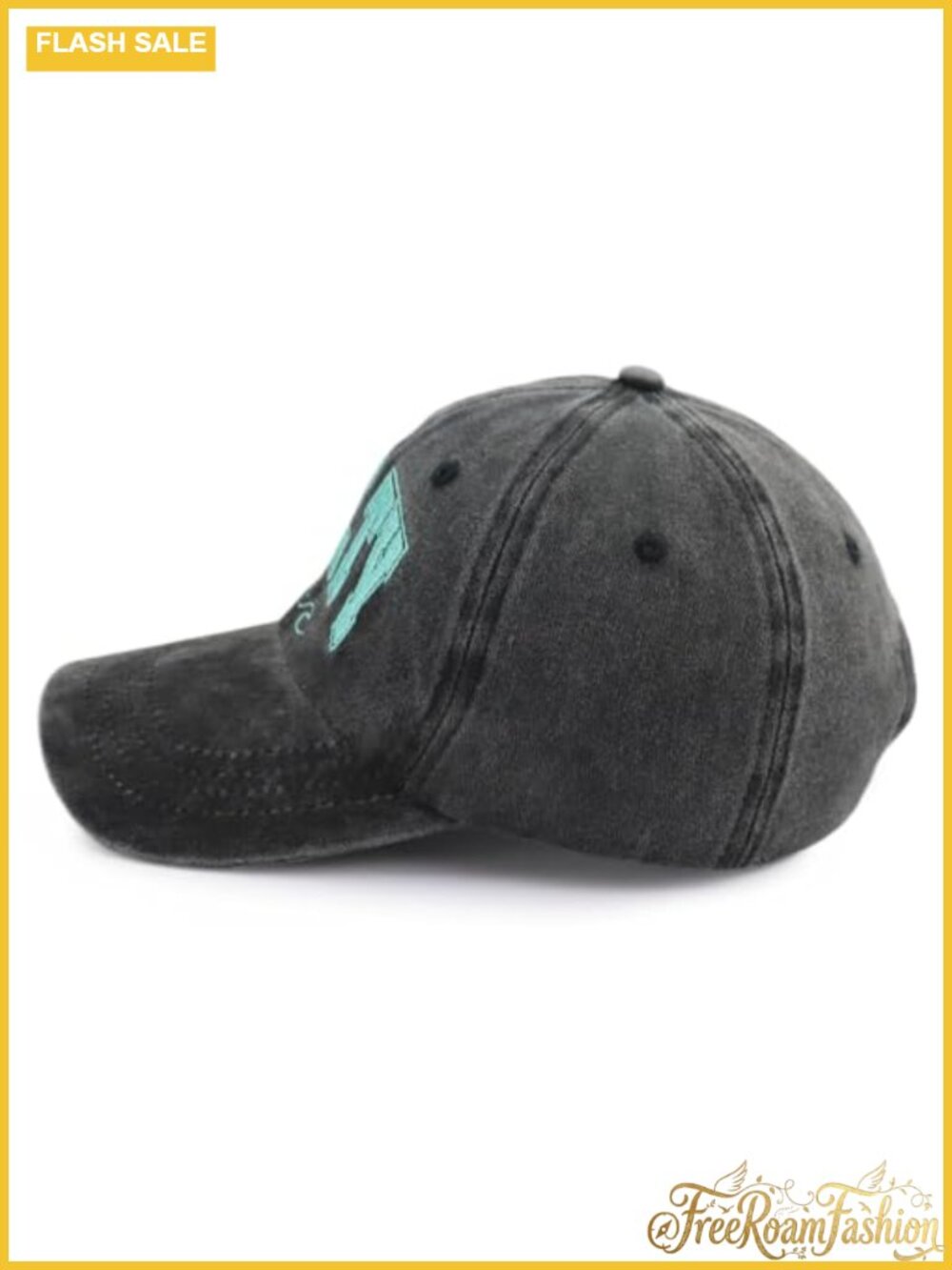 Embroidered Cotton Adjustable Baseball Cap Funny Beach Hat - Picture 6 of 6
